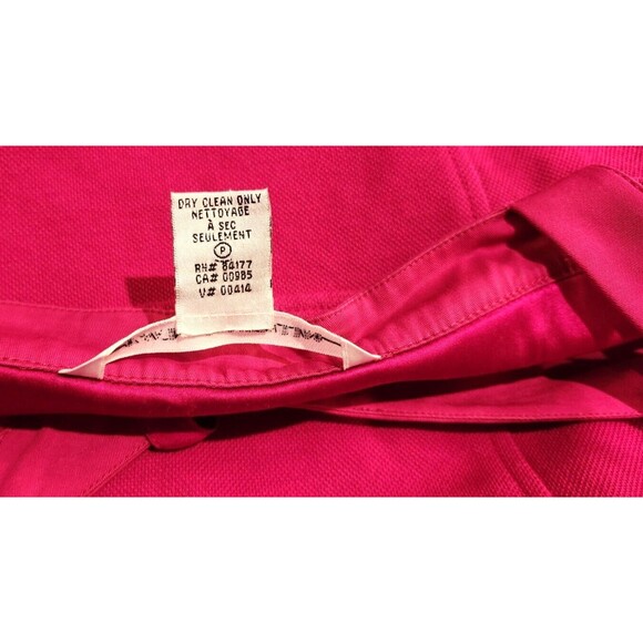 DIANE von FURSTENBERG Fuchsia Pink Dress Women's Size 8 Lace-Up Coquette - Picture 7 of 10